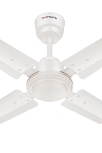 Longway Amaze P1 600 Mm/24 Inch Ultra High Speed 4 Blade Anti-Dust Decorative Star Rated Ceiling Fan | 2 Years Warranty (Brown, Pack Of 1) - white