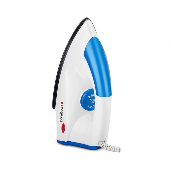 LONGWAY Longway Grace Light Weight Non-Stick Teflon Coated Dry Iron, Electric Iron For Clothes | 2 Years Warranty| (1100 Watt, Blue)