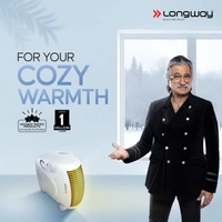 LONGWAY Longway Hot Max 2000/1000 W Fan Room Heater With ISI Approved ( White)
