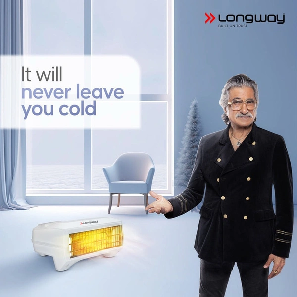 LONGWAY Longway Magma 2000/1000 W Fan Room Heater With ISI Approved ( White)