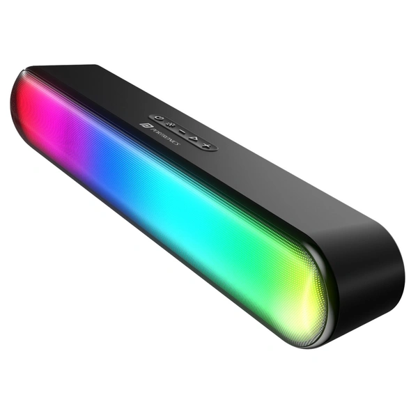 Portronics Decibel 23, 5Hrs Playback, EQ Mode, In Built Mic 16 W Bluetooth Soundbar (Black, Stereo Channel)