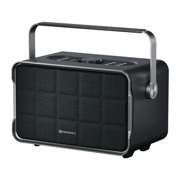 Portronics Harmony Wireless Portable HD Sound, Upto 6 Hours Playtime, 80 W Bluetooth Home Audio Speaker (Black, 2.1 Channel) - grey