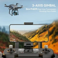 Sky High Foldable 4K Drone with Brushless Motor Inbuilt - MINI, Black, 4K CAMERA WITH 3-AXIS GIMBAL