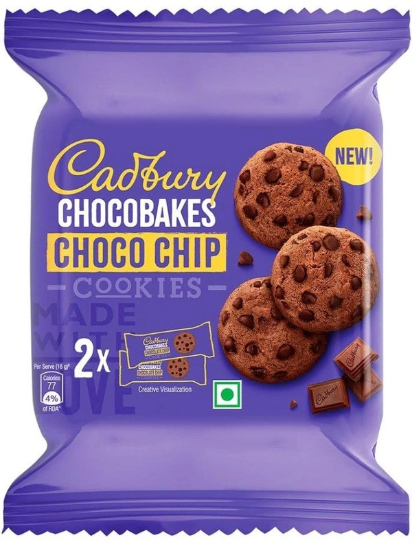 Cadbury Chocobakes ChocoChip Cookies 167 g (PACK OF 2)