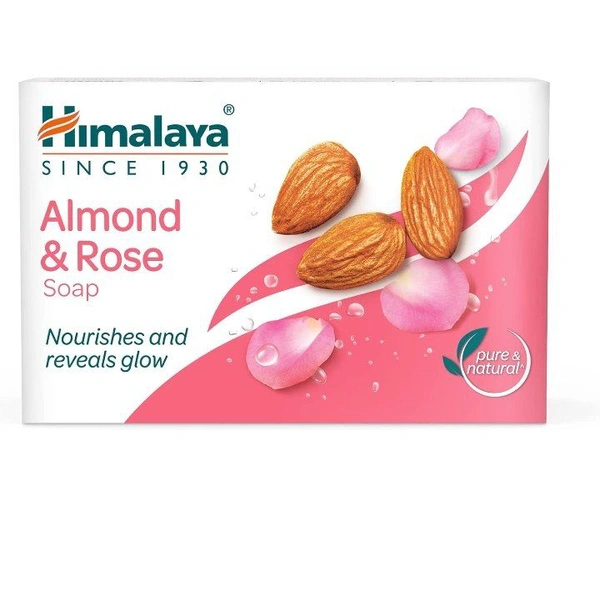 Himalaya Herbals  Almond & Rose Soap, 75gm (PACK OF 3)