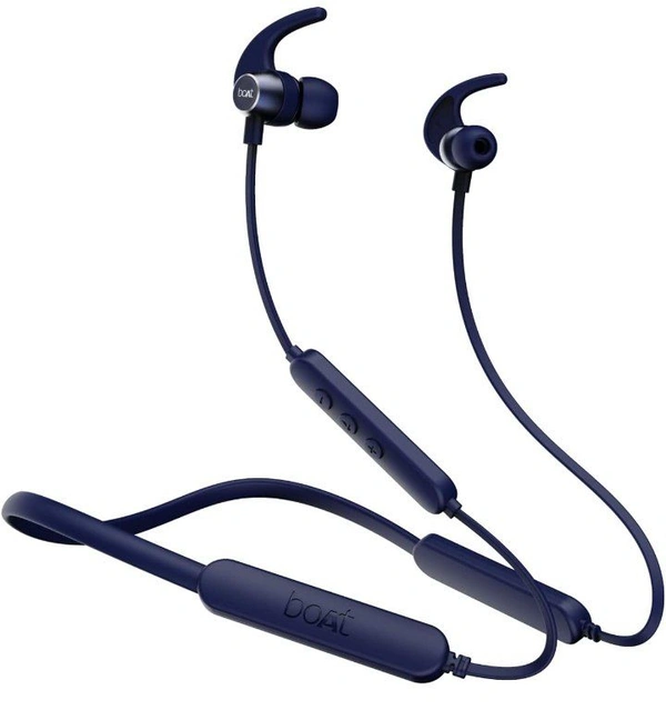 boAt Rockerz 255 Pro+ Bluetooth Neckband with Upto 60 Hours Playback, ASAP Charge, IPX7, Dual Pairing and Bluetooth v5.2(Navy Blue)