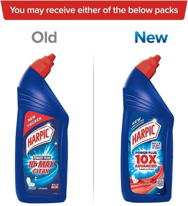 Harpic 1 Litre - Original, Disinfectant Toilet Cleaner Liquid | Suitable for Toilet Bowls