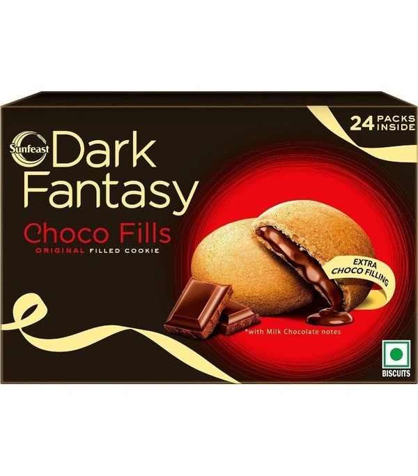 Sunfeast Dark Fantasy Choco Fills, 300g, Original Filled Cookies with Choco Crème