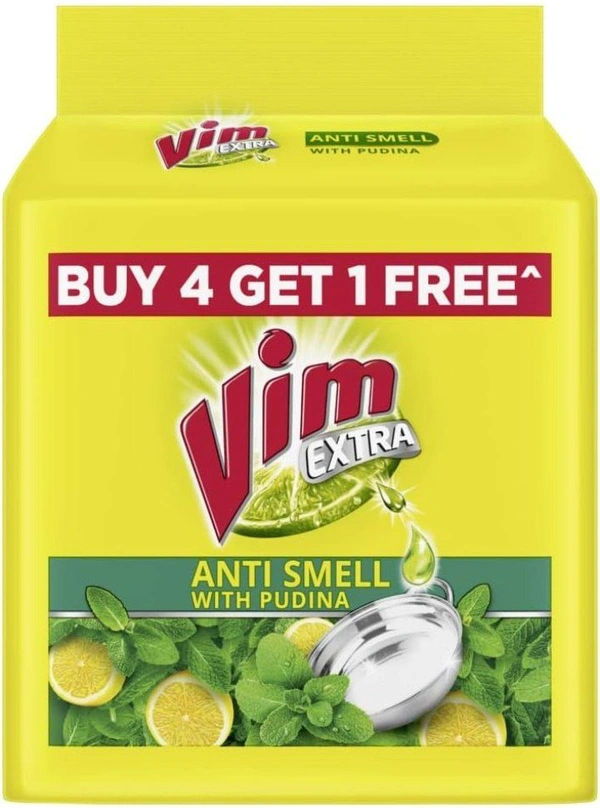 Vim Antismell with Pudina Buy 4 get 1, Pack of 10