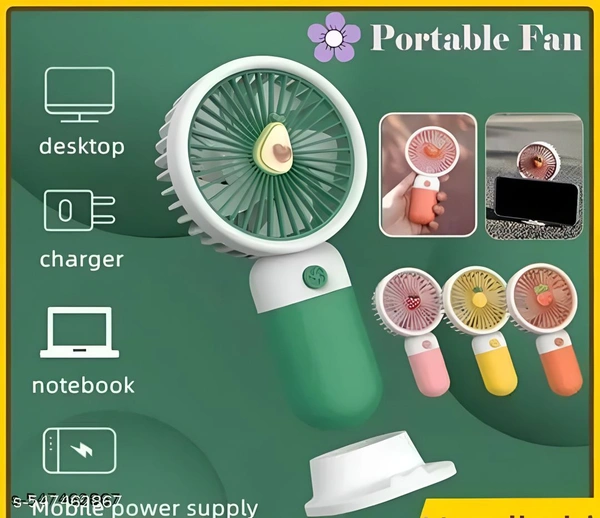 Whinsy Handheld flower fresh little Pack of 2 fan portable Portable Mini Fan For Summer Cooling Fan Handled Fan USB Fan