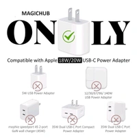 Zestora 3D Tom Cartoon Charger & Cable Protector Case for iPhone 18W/20W Adapter & Lightning Cable – Silicone Protective Cover Set (1 Piece) - Gray, Cute Tom Cover