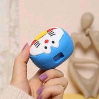 3D Doraemon Cartoon Charger & Cable Protector Case for iPhone 18W/20W Adapter & Lightning Cable β Silicone Protective Cover Set (1 Piece) - Doremon Blue, Doraemon Cover Protector