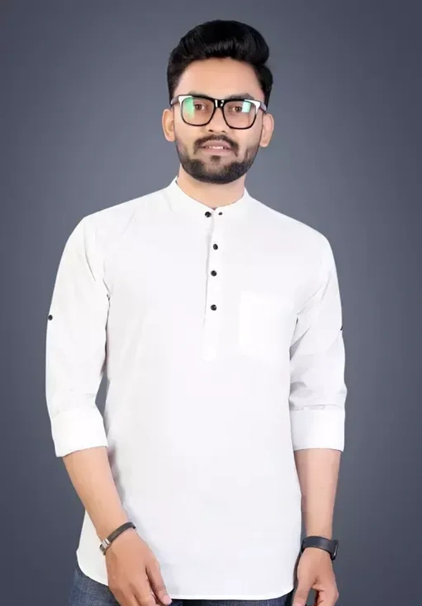 Men Traditional Wear Cotton Kurta MO - S