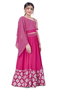 Fashion Dream Girl’s Tabby Silk Readymade Lehenga Choli An