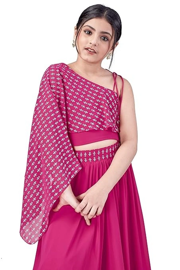 Fashion Dream Girl’s Tabby Silk Readymade Lehenga Choli An