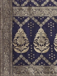 PURVAJA Women's Jacquard Semi-Stitched Lehenga choli An - Semi-Stitched