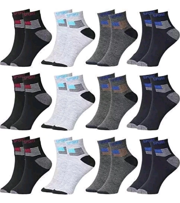 Men Ankle Length, Mid-Calf/Crew SP - FREE SIZE
