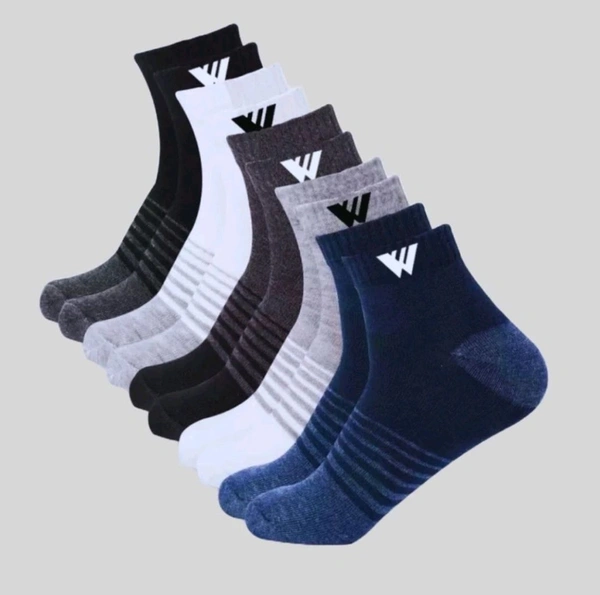 Men Ankle Length Cotton Socks, SP - FREE SIZE