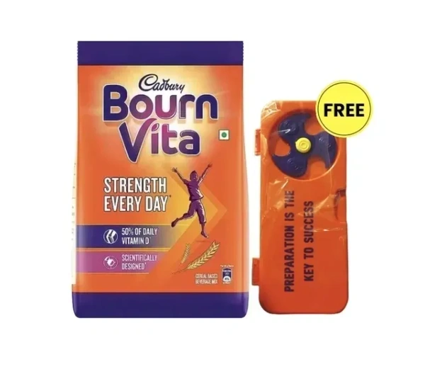 Cadbury Bournvita 500 g (Pouch) + Free Spinner Pencil Box