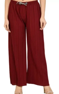 Gladly Women's Solid beautifull Pallazzos for women and Girls 2Pcs Combo Mo - 30