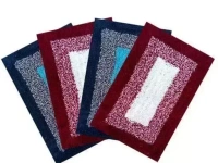 Trendy Fancy Navy Blue Cotton Combo Doormat ( Size ,15X23) Living room /Bedroom Pack of 4pcs, Doormat Combo DOORMAT Mo - Free Size