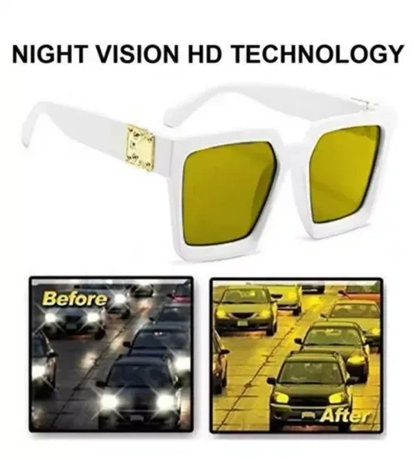 Pack of 3 King's New Trendy Unisex NIGHT VISION Sunglasses For Men & Women Mo - Free Size