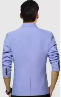 Men Solid Single Breasted Casual, Festive & Wedding Blazer Mo - XL
