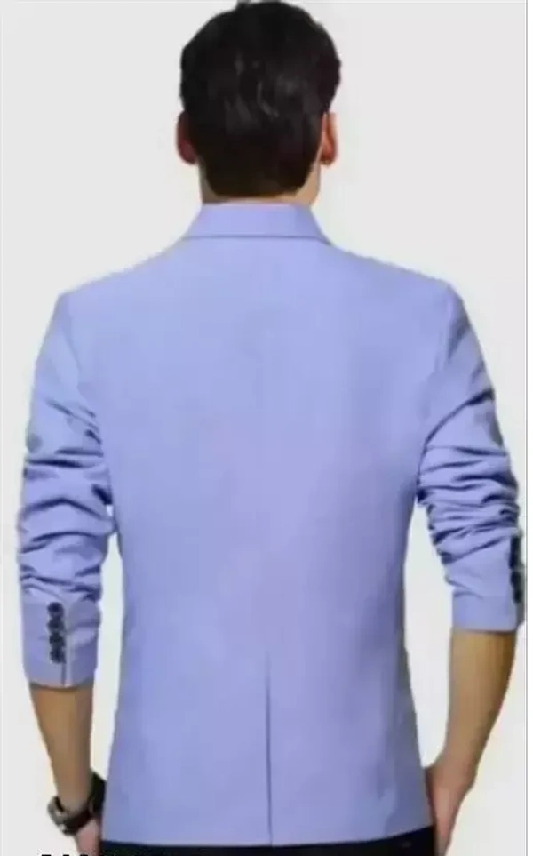 Men Solid Single Breasted Casual, Festive & Wedding Blazer Mo - XL