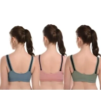 Fancy Women Cotton Sports Bra Multicolor Mo - 36B