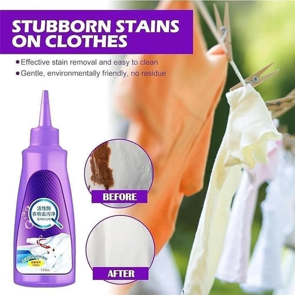 Cloth Stain Remover Purple Bottle