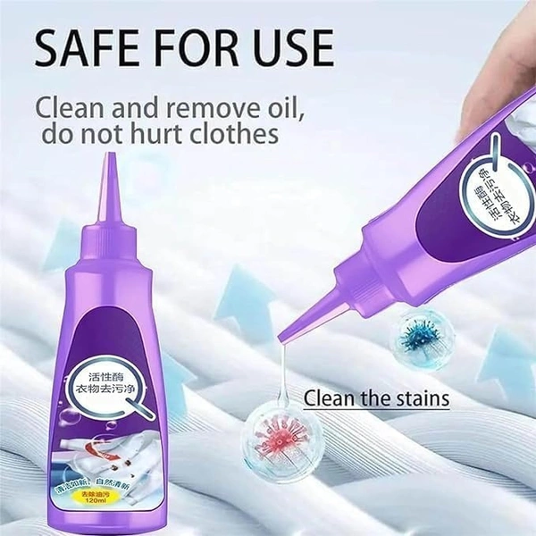 Cloth Stain Remover Purple Bottle