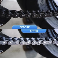 Multi-Purpose Bike Chain Cleaner Brush | 3-Sided Maintenance Tool for Motorcycles & Bicycles (Blue)