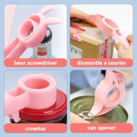 Premium 4-in-1 Multi-Functional Bottle Opener | Handheld Can, Beer, and Jar Opener