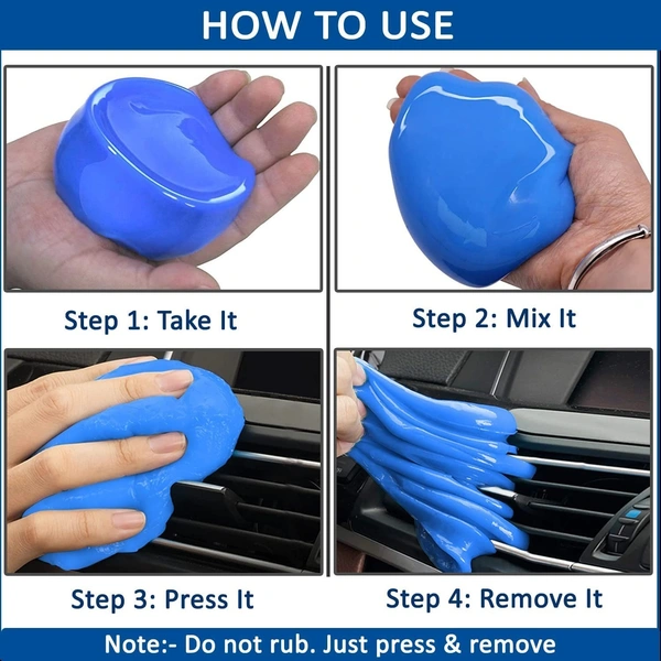 Super Clean Magic Gel (160g) | Universal Reusable Dust Cleaner for Car & Keyboard