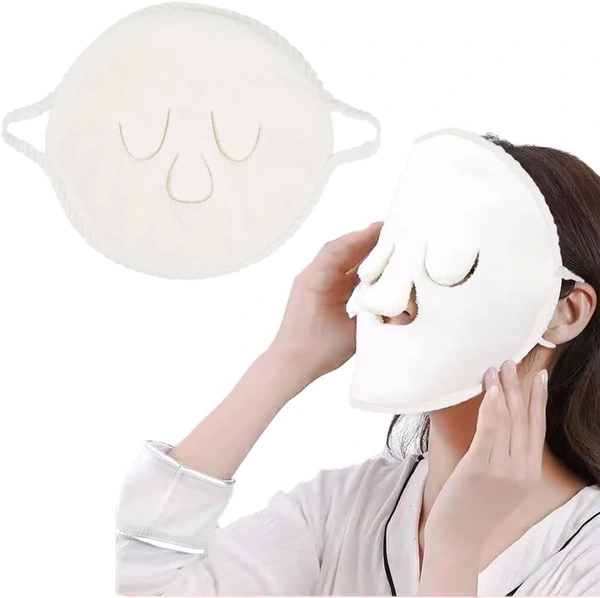 Premium Facial Steamer Towel Mask | Reusable Hot & Cold Compress Spa Towel