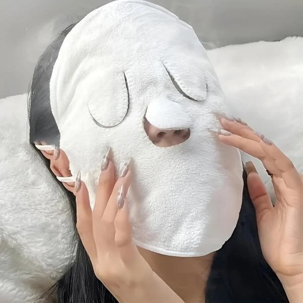 Premium Facial Steamer Towel Mask | Reusable Hot & Cold Compress Spa Towel