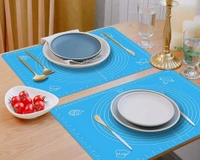 Premium Non-Stick Silicone Roti & Baking Mat (50x40 cm) | Blue Chapati Atta Kneading Mat