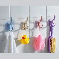 (Pack of 2) Premium Sticker Towel Hook | Self-Adhesive Wall Holder for Bathroom & Kitchen