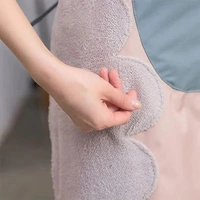 Cute Cartoon Print Kitchen Apron With Pocket