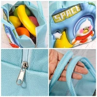 Thermal Insulation Lunch Bag for Office, School Picnic, Portable Hand Zipper Lunch Bag, Cartoon Pet Thermal Insulated Lunch Bag for Kids