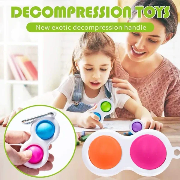 SIMPLE DIMPLE FIDGET TOY MINI KEYCHAIN