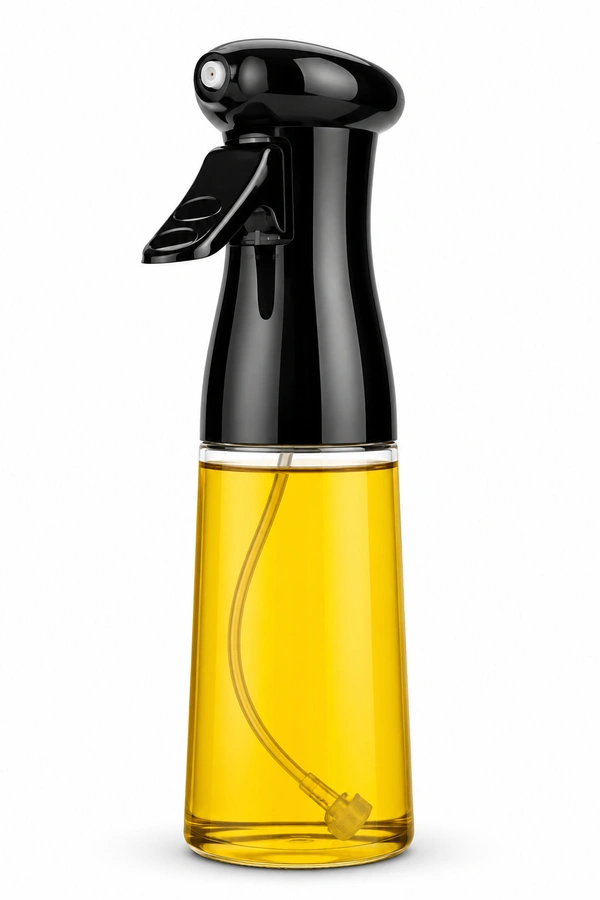 2-in-1 Oil Sprayer & Pourer Bottle for Cooking | Olive Oil Spray Bottle | Leak-Proof, BPA-Free, Refillable Fine Mist Oil Dispenser for Air Fryer, BBQ, Salad & Kitchen (210ml)