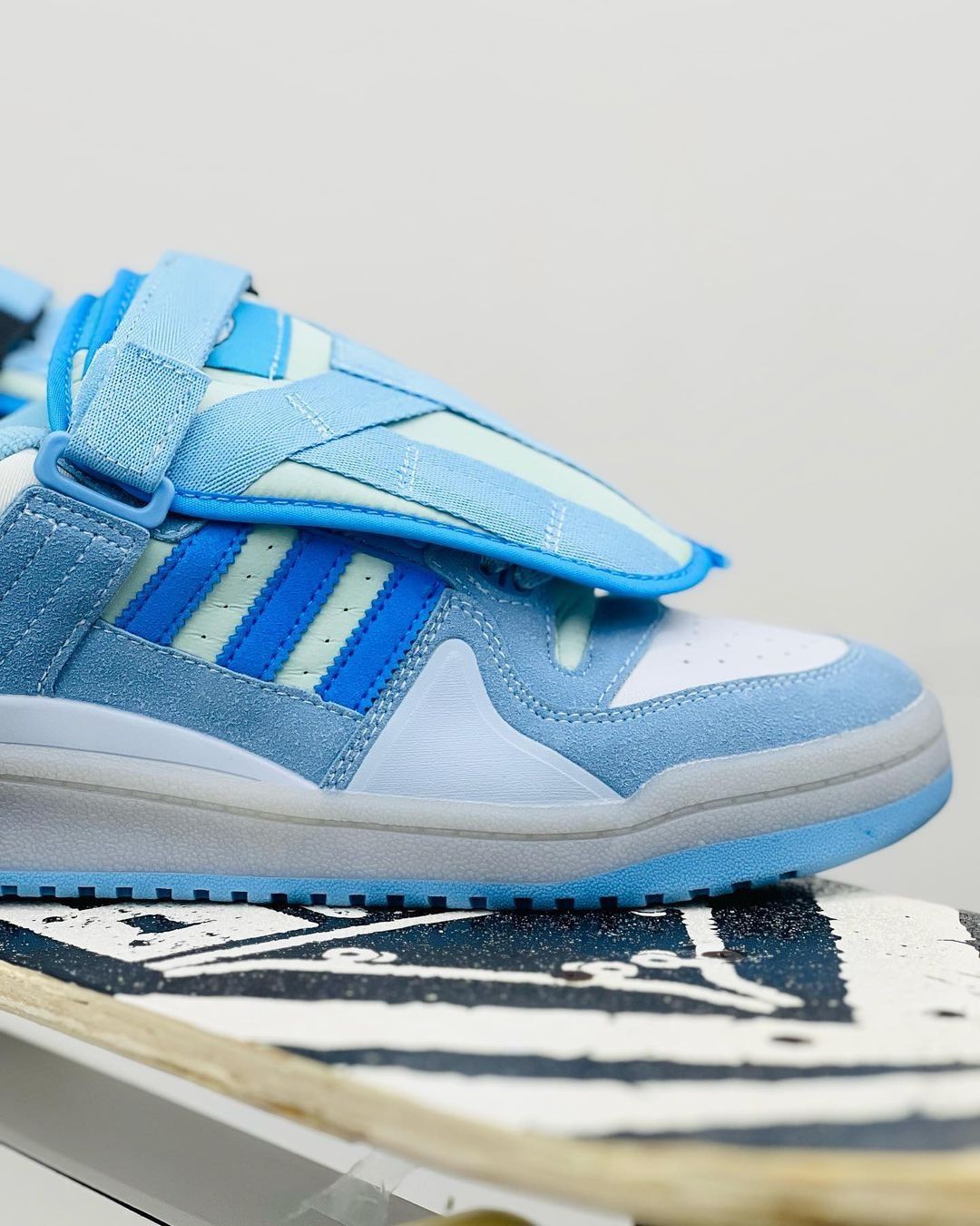 blue bad bunny shoes