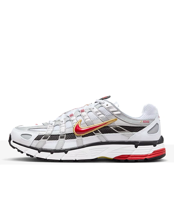Nike P-6000 Red-Metallic Silver