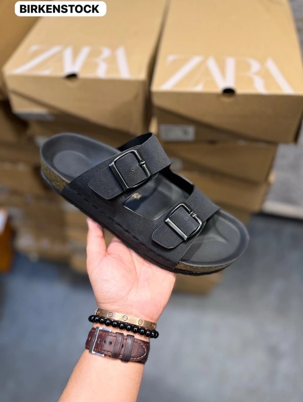 BIRKENSTOCK ARIZONA BLACK COMFORT SOFT SOLE 