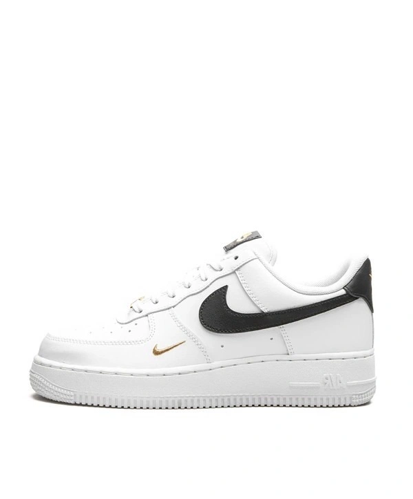 NIKE AIRFORCE ONE WHITE BLACK GOLD