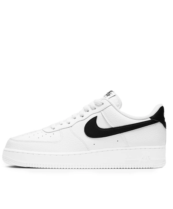 NIKE AIRFORCE ONE WHITE BLACK SWOOSH