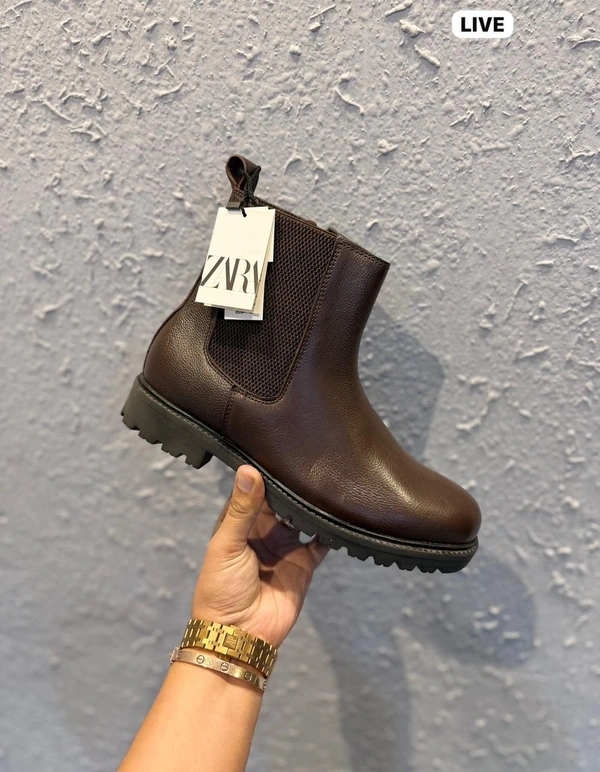 ZARA DESIGNER LEATHER BOOTS ART- 9980