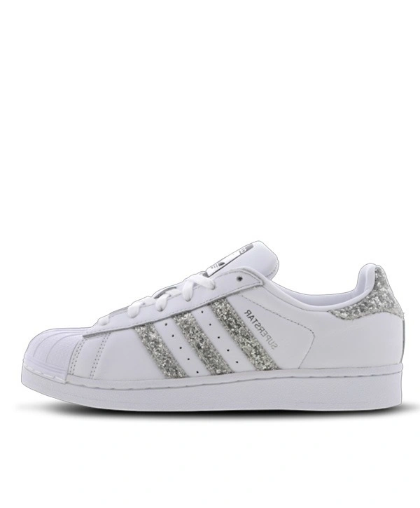 ADIDAS ORIGINAL SUPERSTAR WHITE METALLIC SILVER