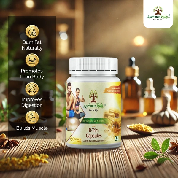 Aachman Veda B Trim Veg Capsules - 2